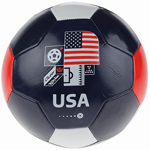 Capelli Sport FIFA World Cup Qatar 2022 Team USA Soccer Ball Souvenir Exposición, con Licencia Oficial para Jugadores de fútbol jóvenes y Adultos, Multicolor, Talla 5