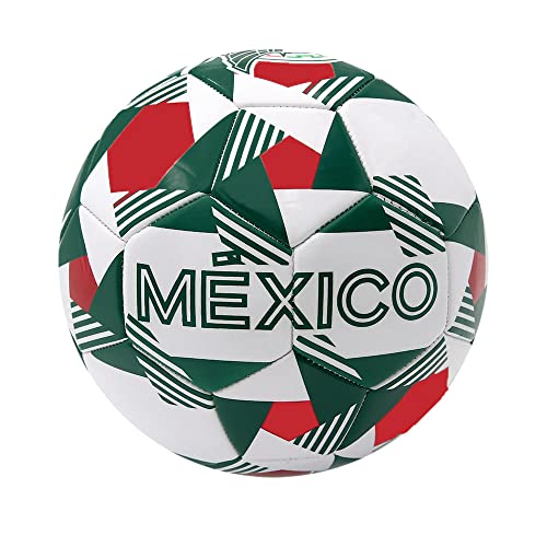 Icon Sports Pelota de fútbol Oficial de la Selección Nacional de México, Talla 5, Prisma, Negro/Dorado